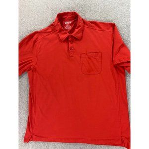Duluth Trading Co‎ Longtail Cotton Blend Polo Shirt (Men's XL) Red